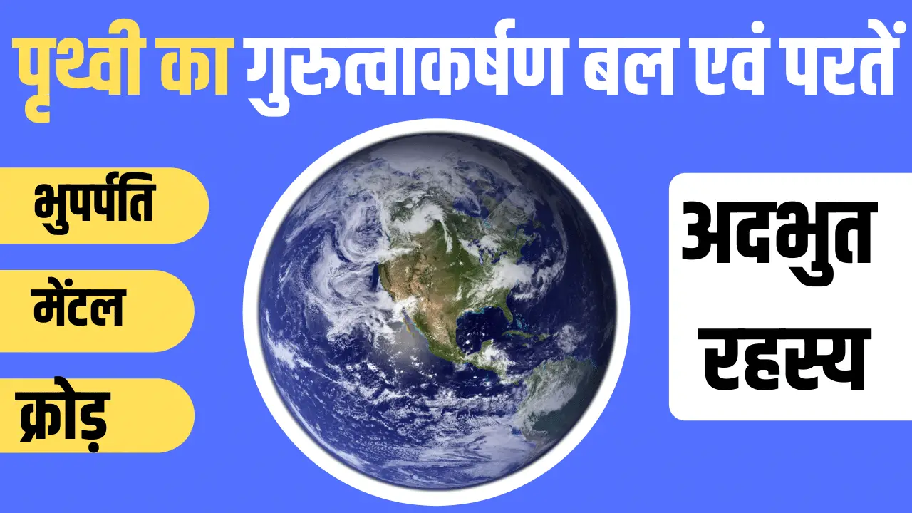 Read more about the article पृथ्वी की परतें | Layers Of Earth in Hindi